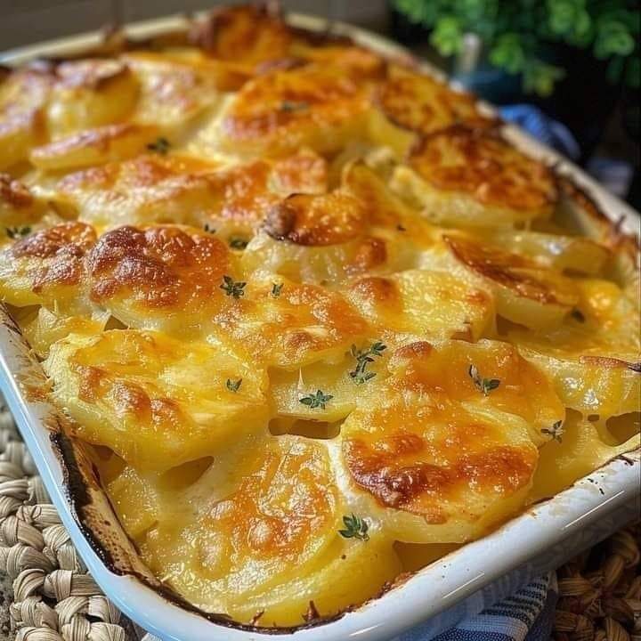 Creamy Au Gratin Potatoes Recipe - Meryem Recipes